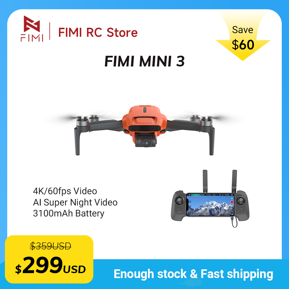 Drone Gimbal Brushless - FIMI MINI 3 Camere Drone 4K